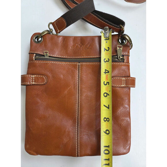Patricia Nash Prizzi Brown Leather Crossbody Bag Purse - Picture 3 of 7